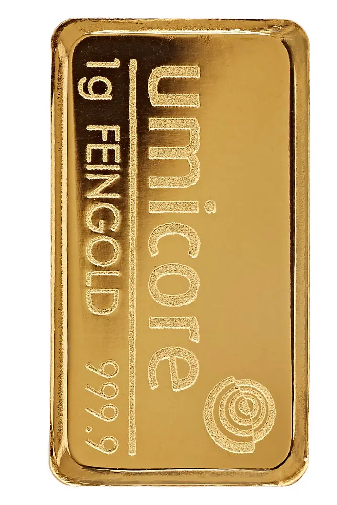 Штампованный слиток Umicore 1 г - фото 1