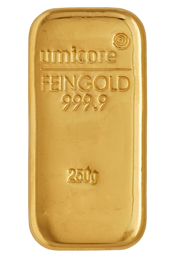 Литой слиток Umicore 250 г