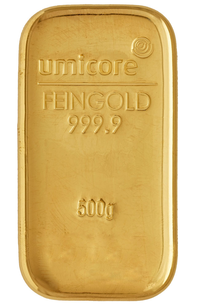 Литой слиток Umicore 500 г
